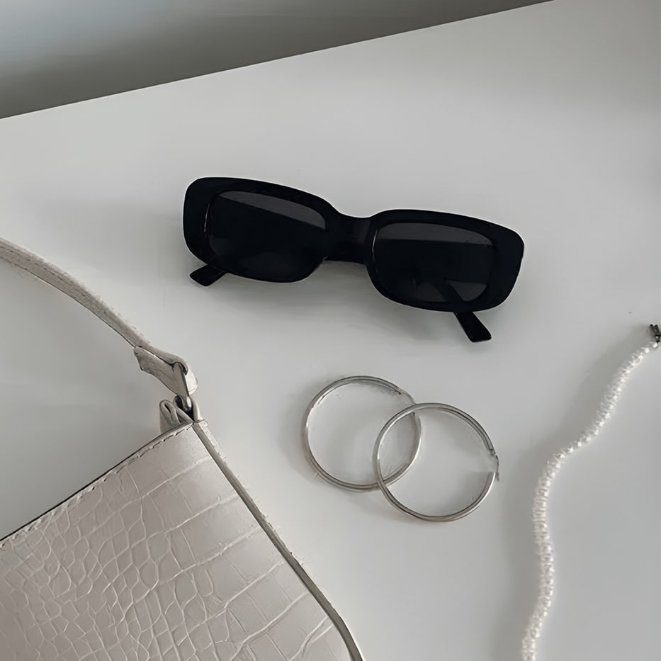 Black Rectangular Sunglasses Women