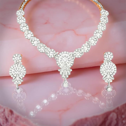 AD Necklace Set with Earrings