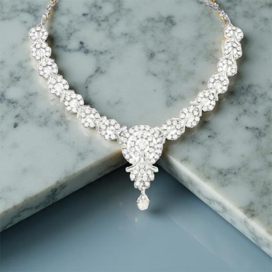 AD Necklace Set with Earrings