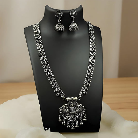 Brass Oxidised Jewellery Set