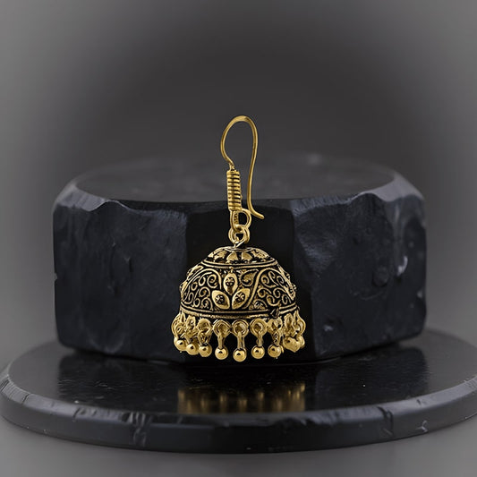 Golden Oxidized Earrings for Women