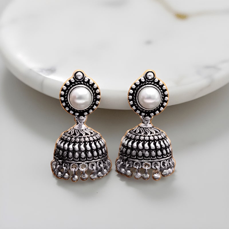 White Earring Set for Women 
