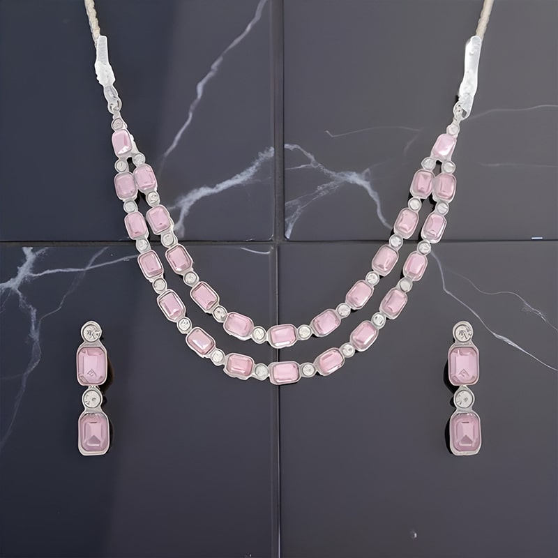 american diamond Necklace & Earrings Set